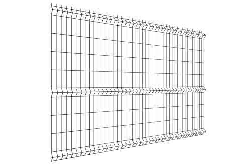 Забор из 3D-панели 1,73х2,5 RAL7016 (антрацитово-серый) 3,5 мм