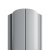 Забор из евроштакетника «Р-образный» RAL7004 (серый) 0,4 мм